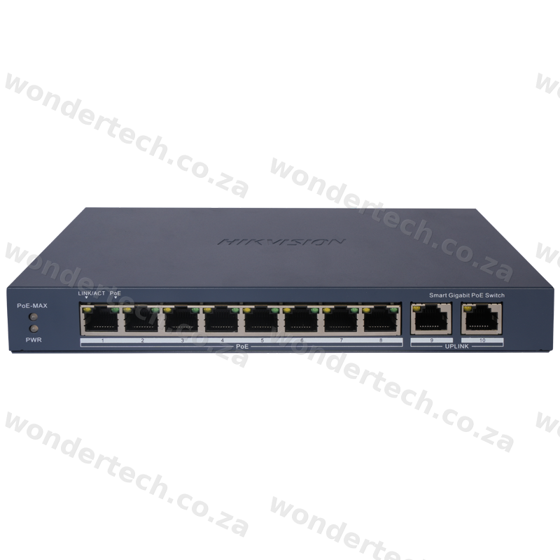 Hikvision 8 Port Smart Gigabit POE Switch 110w