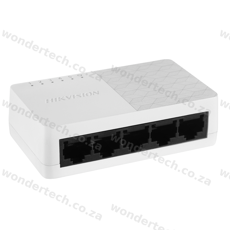 Hikvision 5 port Gigabit switch, plastic casing