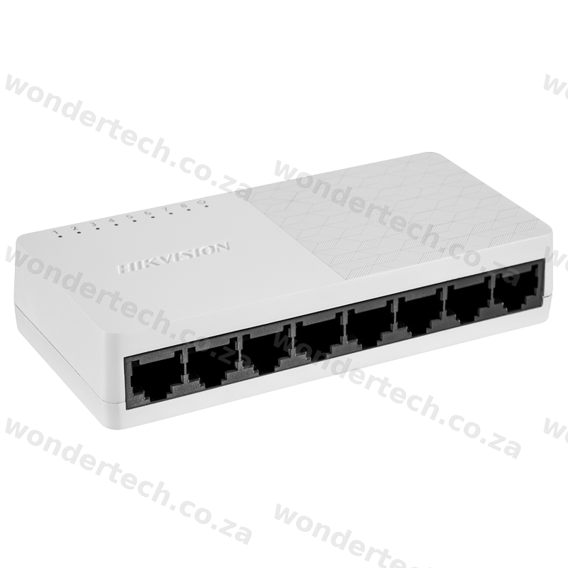 Hikvision 8 port Gigabit switch, plastic casing