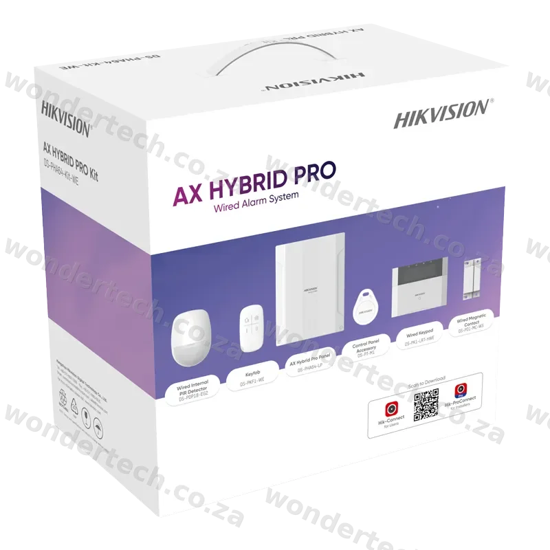 Hikvision AX Hybrid 64 zone Alarm Kit
