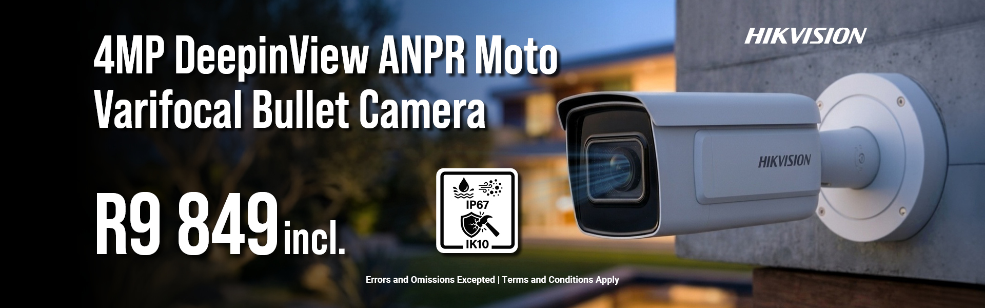 4MP DeepinView ANPR Moto Varifocal Bullet Camera